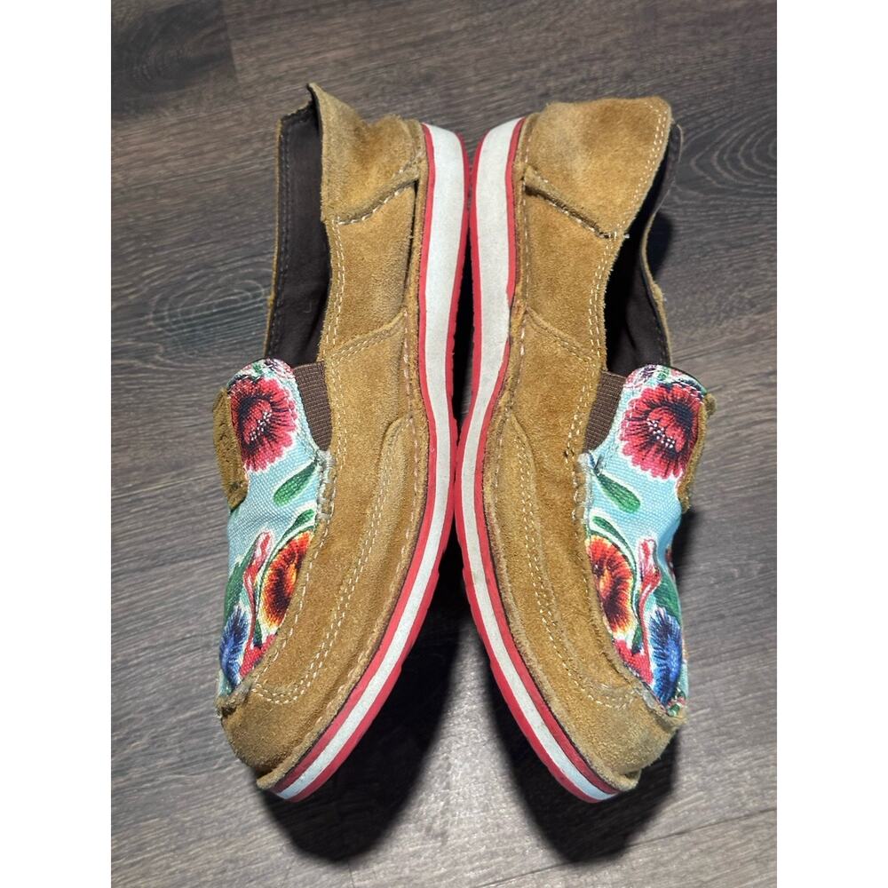 Ariat Womens Size 9B Floral Cruisers Shoes Sunburn Brown And Turquoise 10023016 - Picture 4 of 9